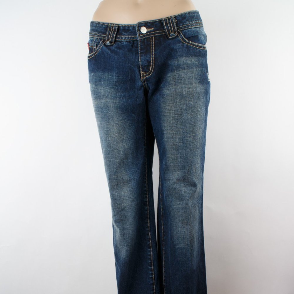 Rinascimento Jeans Teddy Boot (32 X 32) Women’s Denim Jeans Dark Wash Zip Fly